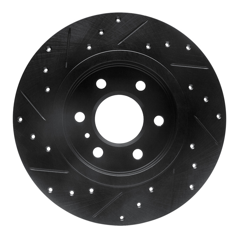 Buick Terraza Brake Rotor (1) - Rear Right - R1 Concepts - Drilled & Slotted - Black - `06-`09